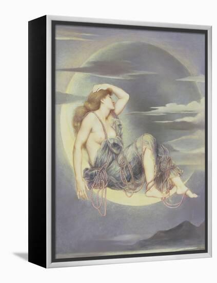 Luna, 1885-Evelyn De Morgan-Framed Premier Image Canvas