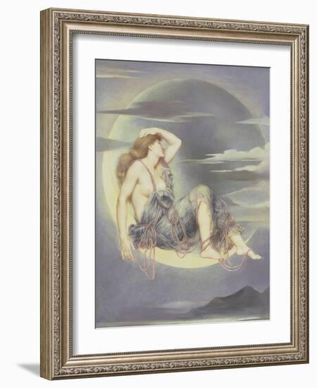 Luna, 1885-Evelyn De Morgan-Framed Giclee Print