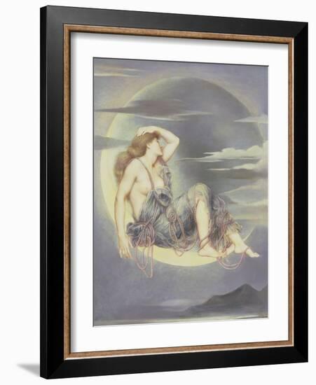 Luna, 1885-Evelyn De Morgan-Framed Giclee Print