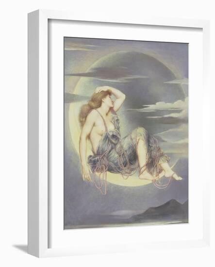 Luna, 1885-Evelyn De Morgan-Framed Giclee Print