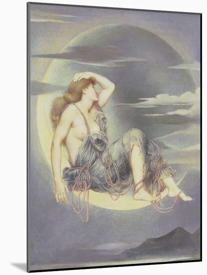 Luna, 1885-Evelyn De Morgan-Mounted Giclee Print