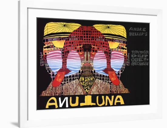 Luna Luna-Friedensreich Hundertwasser-Framed Serigraph