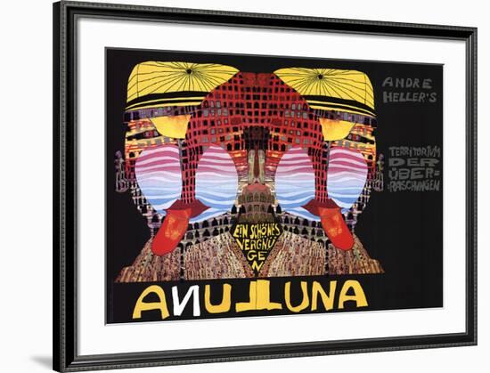 Luna Luna-Friedensreich Hundertwasser-Framed Serigraph