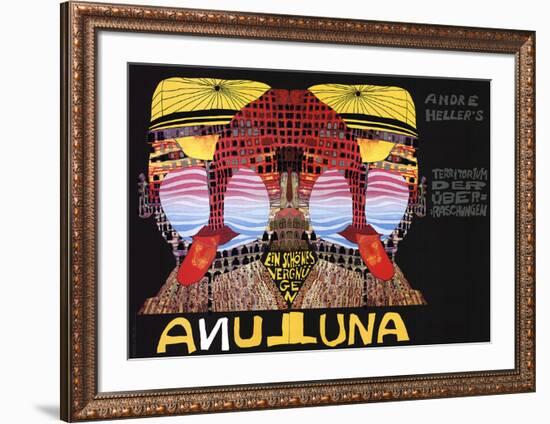 Luna Luna-Friedensreich Hundertwasser-Framed Serigraph