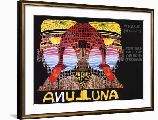 Luna Luna-Friedensreich Hundertwasser-Framed Serigraph