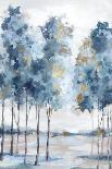 Golden Blue Forest-Luna Mavis-Stretched Canvas