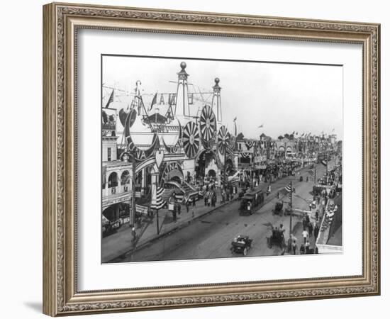 Luna Park and Surf Avenue-Irving Underhill-Framed Photo