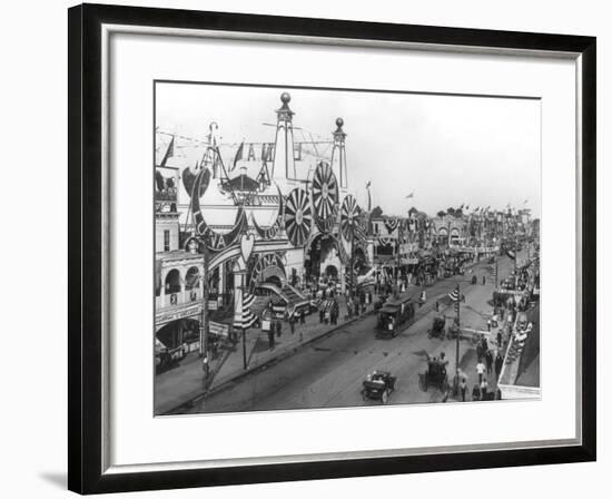 Luna Park and Surf Avenue-Irving Underhill-Framed Photo