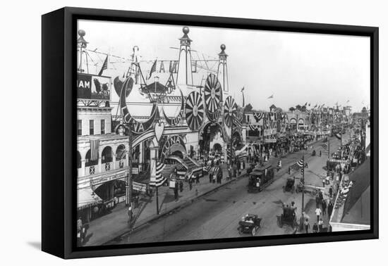 Luna Park and Surf Avenue-Irving Underhill-Framed Stretched Canvas