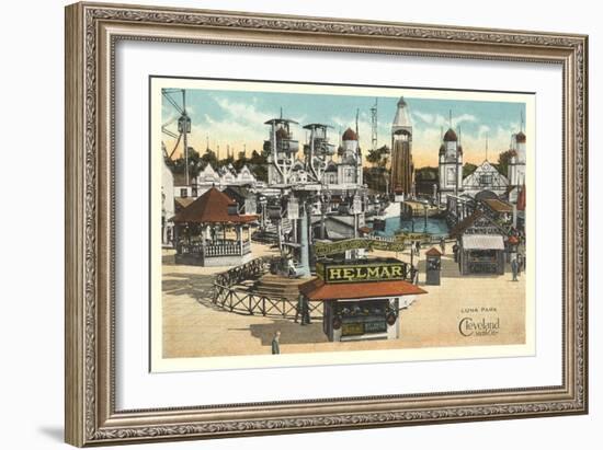 Luna Park, Cleveland-null-Framed Art Print