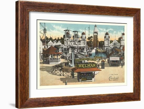 Luna Park, Cleveland-null-Framed Art Print