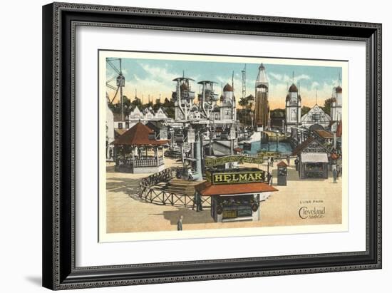 Luna Park, Cleveland-null-Framed Art Print