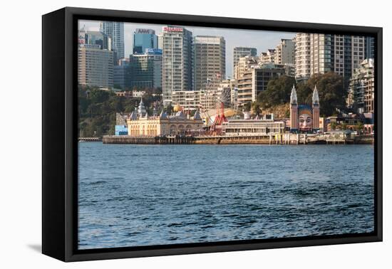 Luna Park on Milsons Point, Sydney, New South Wales, Australia-null-Framed Premier Image Canvas