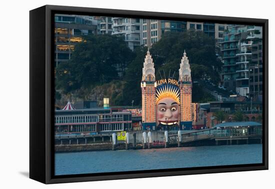 Luna Park on Milsons Point, Sydney, New South Wales, Australia-null-Framed Premier Image Canvas