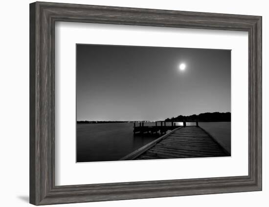 Luna y Lago BW-John Gusky-Framed Photographic Print