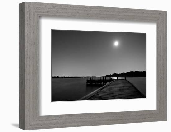 Luna y Lago BW-John Gusky-Framed Photographic Print