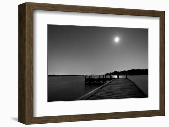 Luna y Lago BW-John Gusky-Framed Photographic Print