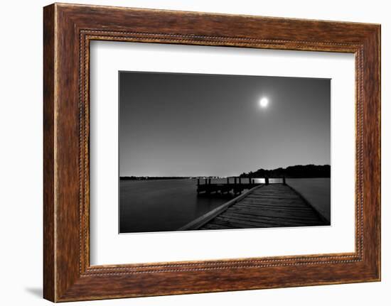 Luna y Lago BW-John Gusky-Framed Photographic Print