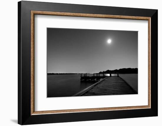 Luna y Lago BW-John Gusky-Framed Photographic Print