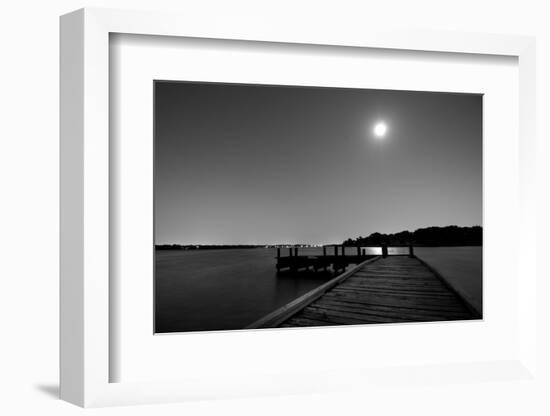 Luna y Lago BW-John Gusky-Framed Photographic Print