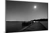 Luna y Lago BW-John Gusky-Mounted Photographic Print