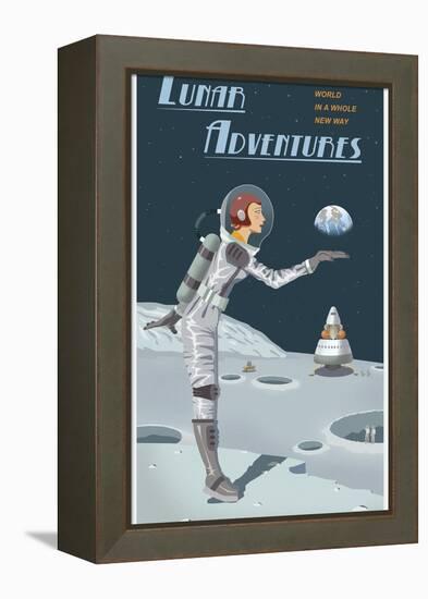 Lunar Adventures-Steve Thomas-Framed Premier Image Canvas