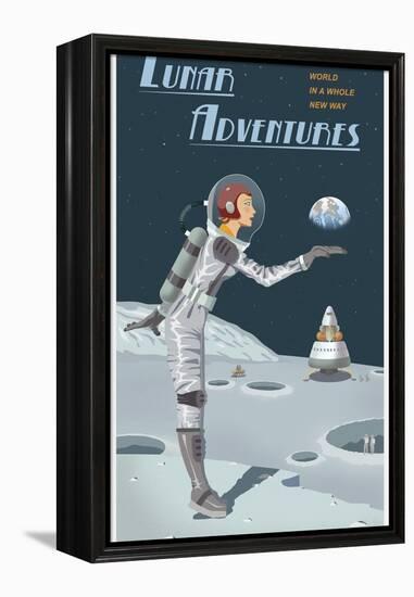 Lunar Adventures-Steve Thomas-Framed Premier Image Canvas