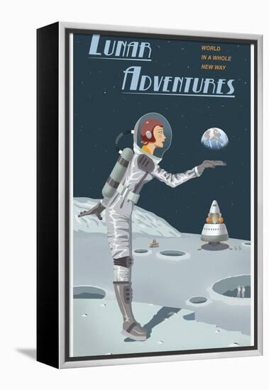 Lunar Adventures-Steve Thomas-Framed Premier Image Canvas