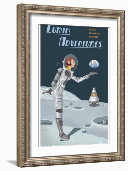 Lunar Adventures-Steve Thomas-Framed Giclee Print