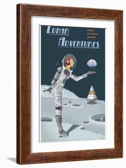 Lunar Adventures-Steve Thomas-Framed Giclee Print