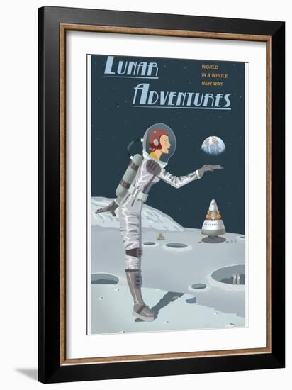 Lunar Adventures-Steve Thomas-Framed Giclee Print