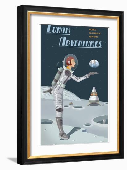 Lunar Adventures-Steve Thomas-Framed Giclee Print