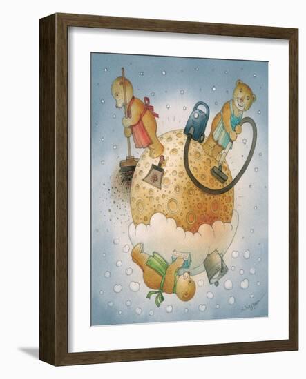 Lunar Bears, 2006-Kestutis Kasparavicius-Framed Giclee Print