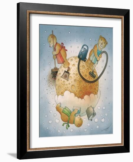 Lunar Bears, 2006-Kestutis Kasparavicius-Framed Giclee Print