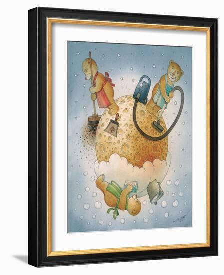 Lunar Bears, 2006-Kestutis Kasparavicius-Framed Giclee Print