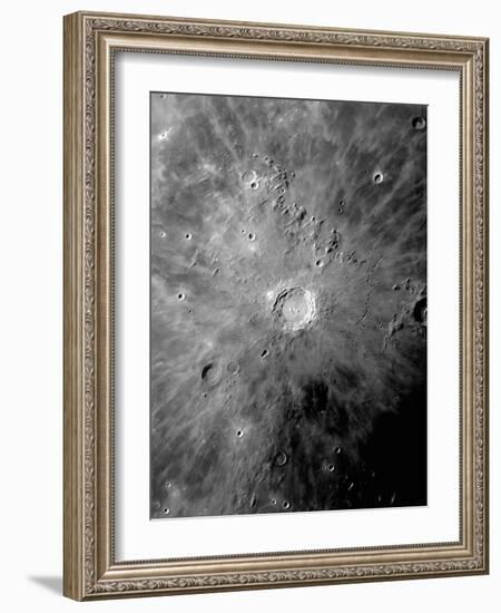 Lunar Crater Copernicus Surrounded by Impact Residue-Stocktrek Images-Framed Photographic Print