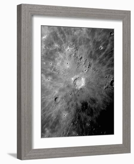 Lunar Crater Copernicus Surrounded by Impact Residue-Stocktrek Images-Framed Photographic Print