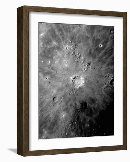 Lunar Crater Copernicus Surrounded by Impact Residue-Stocktrek Images-Framed Photographic Print