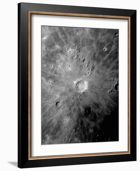 Lunar Crater Copernicus Surrounded by Impact Residue-Stocktrek Images-Framed Photographic Print