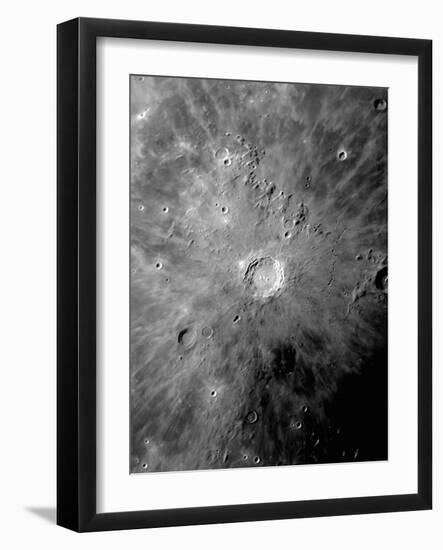 Lunar Crater Copernicus Surrounded by Impact Residue-Stocktrek Images-Framed Photographic Print