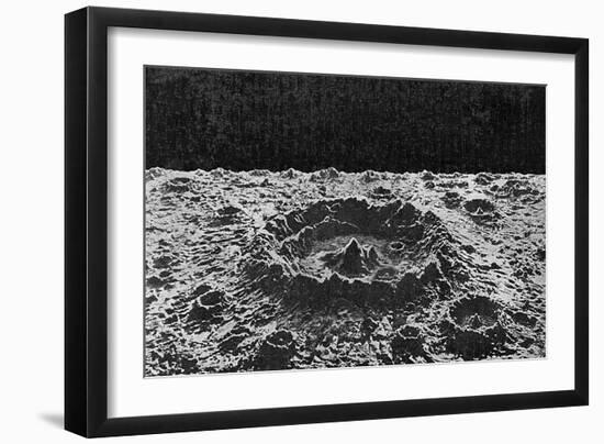 Lunar Crater-null-Framed Art Print