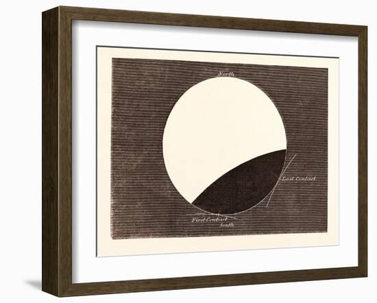 Lunar Eclipse on February 27, 1858-null-Framed Giclee Print