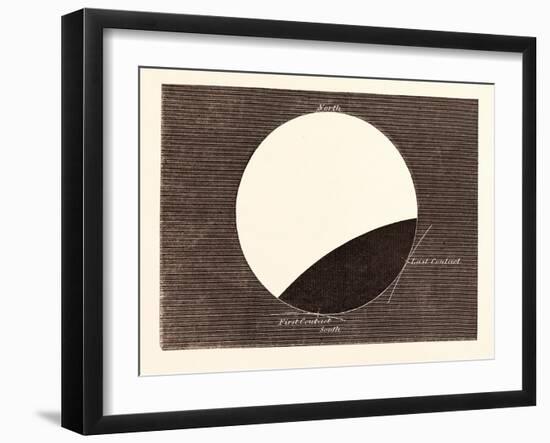 Lunar Eclipse on February 27, 1858-null-Framed Giclee Print