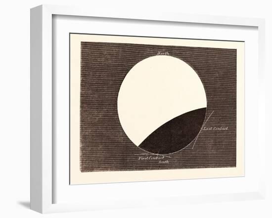 Lunar Eclipse on February 27, 1858-null-Framed Giclee Print