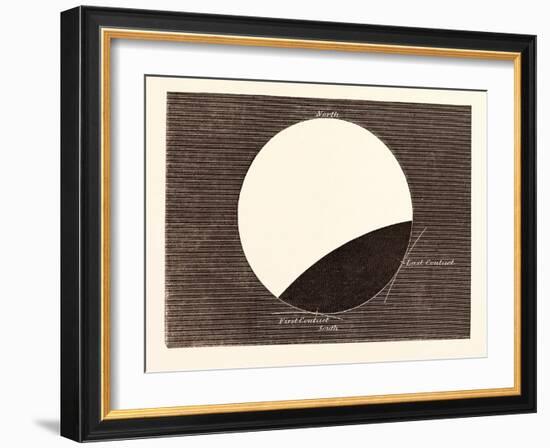 Lunar Eclipse on February 27, 1858-null-Framed Giclee Print