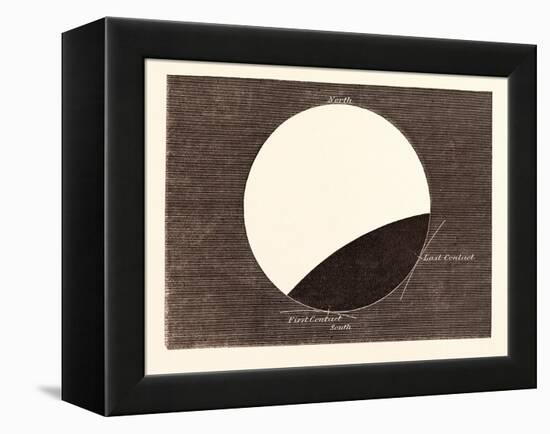 Lunar Eclipse on February 27, 1858-null-Framed Premier Image Canvas