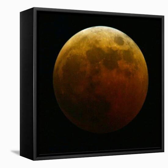 Lunar Eclipse-Harry Cabluck-Framed Premier Image Canvas