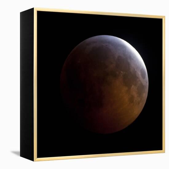 Lunar Eclipse-Stocktrek Images-Framed Premier Image Canvas