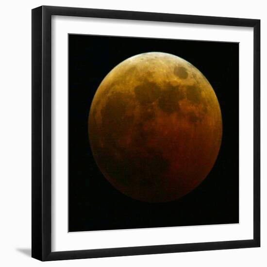 Lunar Eclipse-Harry Cabluck-Framed Photographic Print