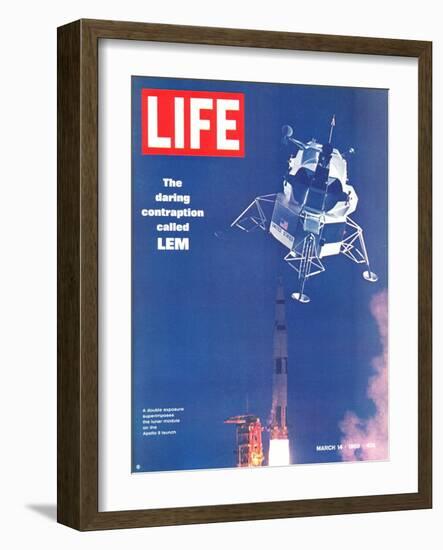 Lunar Excursion Module in Air, March 14, 1969-Ralph Morse-Framed Photographic Print